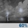 Friday Night: Showers and thunderstorms likely before 7pm, then a chance of showers and thunderstorms between 7pm and 1am, then showers and thunderstorms likely. Mostly cloudy, with a low around 63. Chance of precipitation is 60%. Friday Night: Showers And Thunderstorms Likely then Chance Showers And Thunderstorms