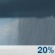 Saturday: A slight chance of rain showers before 1pm. Mostly sunny, with a high near 65. Chance of precipitation is 20%. Saturday: Slight Chance Rain Showers