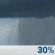 Friday: A chance of rain showers. Partly sunny, with a high near 66. Chance of precipitation is 30%. Friday: Chance Rain Showers